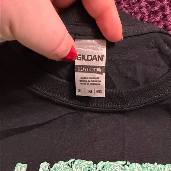 Undeath band shirt - Black and Green Graphic Long Sleeve Shirt - Picture 2 of 6